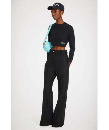 Flared trousers in responsible wool and cashmere de pas cher