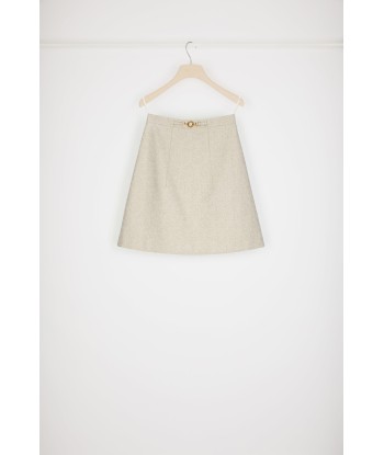 Medallion mini skirt in organic cotton jacquard pas cher