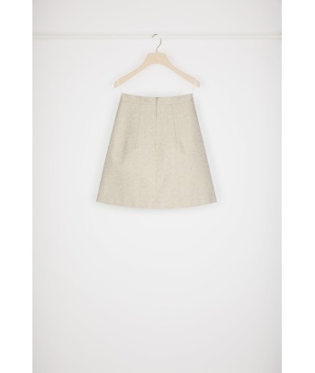 Medallion mini skirt in organic cotton jacquard pas cher