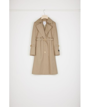 Trench coat in organic cotton gabardine En savoir plus