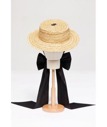 JP boater hat in raffia basket pas cher