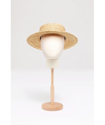 JP boater hat in raffia basket pas cher