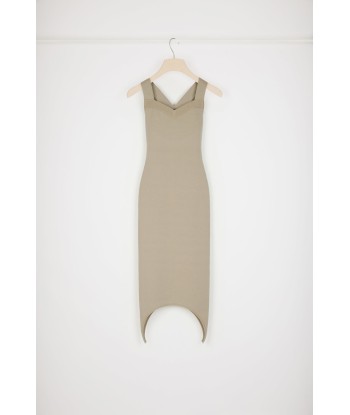 Curve hem knit dress in wool blend une grave pollution 