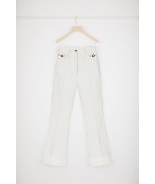 Flared trousers in organic cotton denim acheter