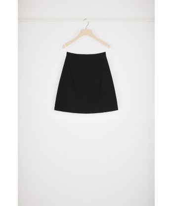 A-line mini skirt in cotton-blend tweed prix