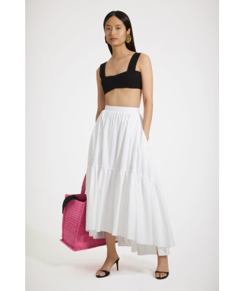 Maxi tiered skirt in organic cotton commande en ligne