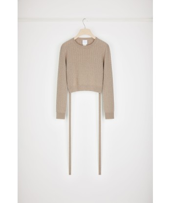 Open-back jumper in wool and cashmere de l' environnement