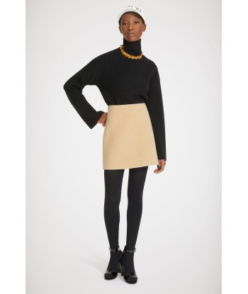 Mini skirt in double-faced wool les ligaments