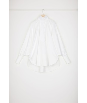 High-neck blouse in organic cotton JUSQU'A -70%! 