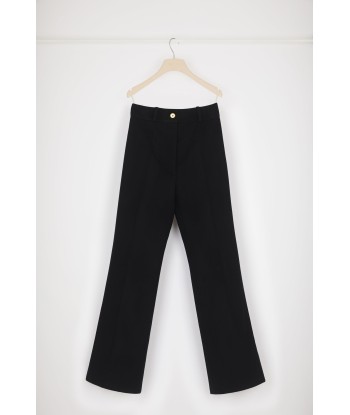 Flared trousers in responsible wool and cashmere de pas cher