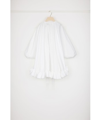 Grosgrain ruffle hem dress in organic cotton 50-70% off 