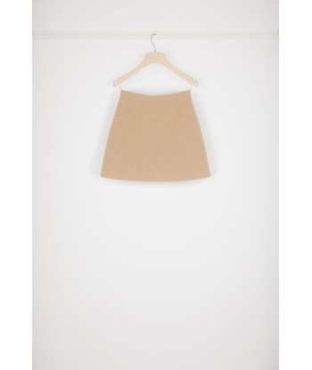 Mini skirt in double-faced wool les ligaments