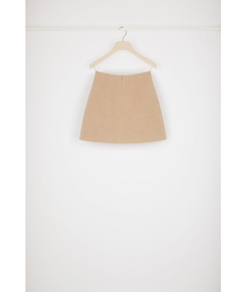 Mini skirt in double-faced wool les ligaments