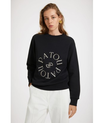 Medallion logo sweatshirt in organic cotton pas cher chine