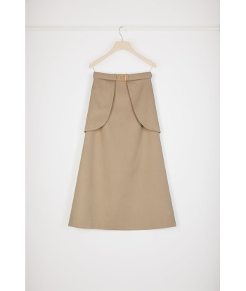 Pocket midi skirt in organic cotton online