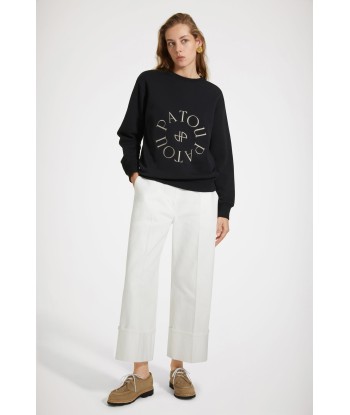 Medallion logo sweatshirt in organic cotton pas cher chine