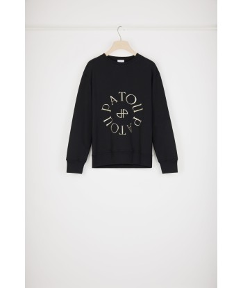 Medallion logo sweatshirt in organic cotton pas cher chine