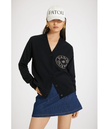 Patou stamp cardigan in wool and cashmere de votre