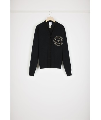 Patou stamp cardigan in wool and cashmere de votre