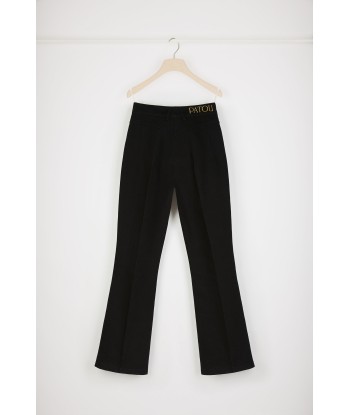 Flared trousers in organic cotton denim en stock