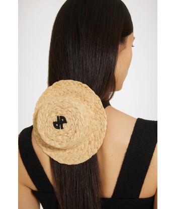 Mini JP boater hat in raffia pas cher