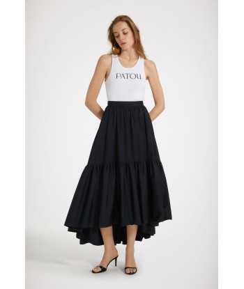 Maxi tiered skirt in organic cotton en ligne