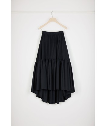 Maxi tiered skirt in organic cotton en ligne