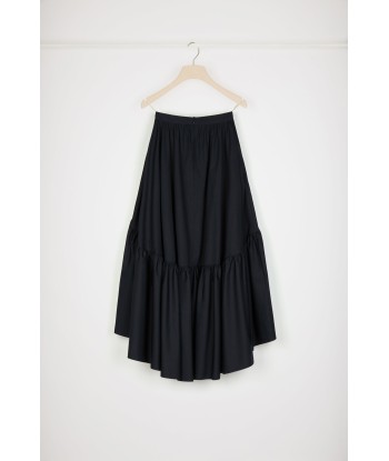 Maxi tiered skirt in organic cotton en ligne