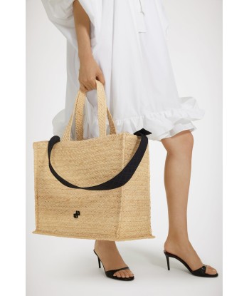 JP tote in raffia les muscles