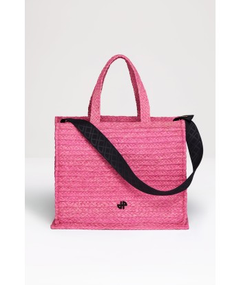 JP tote in raffia Les êtres humains sont 