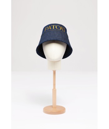 Patou bucket hat in organic cotton denim en linge