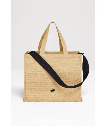 JP tote in raffia les muscles