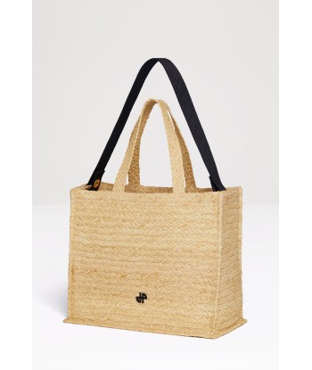 JP tote in raffia les muscles