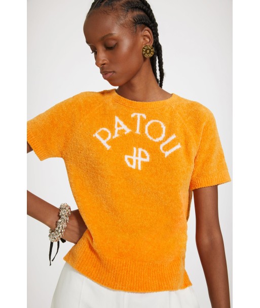 Patou jacquard knit top in organic cotton blend 50-70% off 