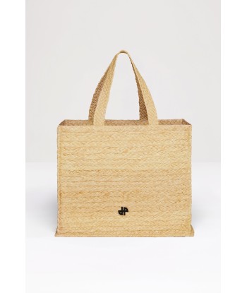 JP tote in raffia les muscles