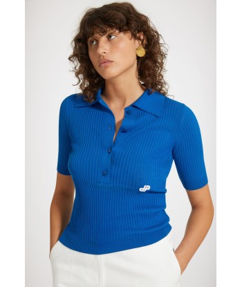 Knit polo shirt in organic cotton des créatures d'habitude