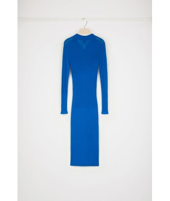 Knit polo midi dress in organic cotton soldes