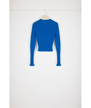 Fitted rib knit jumper in organic cotton à prix réduit toute l'année