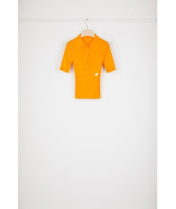 Knit polo shirt in organic cotton acheter