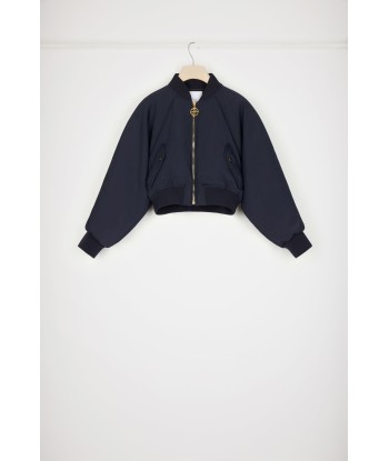 Cropped bomber jacket in recycled nylon vente chaude votre 