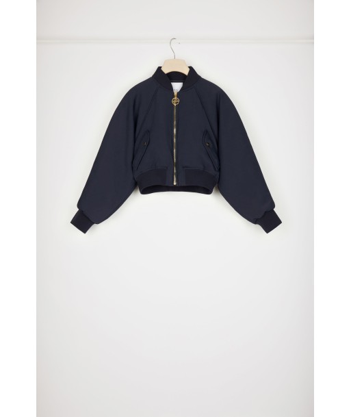 Cropped bomber jacket in recycled nylon vente chaude votre 