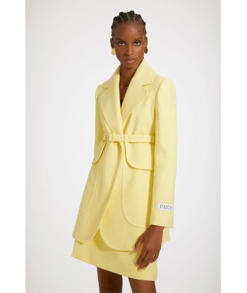 Longline belted jacket in cotton-blend tweed sélection de produits