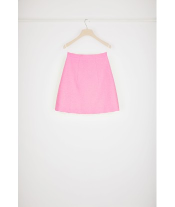 A-line mini skirt in cotton-blend tweed Voir les baskets