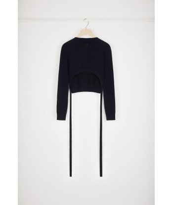 Open-back jumper in wool and cashmere acheter en ligne