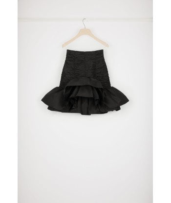 Bloom mini skirt in recycled faille de pas cher