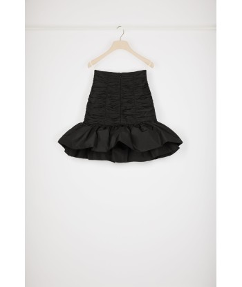 Bloom mini skirt in recycled faille de pas cher