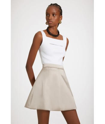 Mini skirt in cotton-blend satin pas cher chine