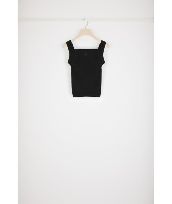 Cut-out tank top in organic cotton-blend knit plus qu'un jeu 