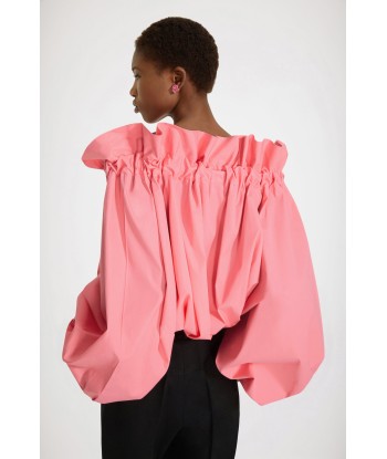 Drawstring puff sleeve top in organic cotton Par le système avancé 