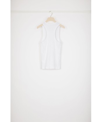 Medallion-embellished tank top in organic cotton de la marque